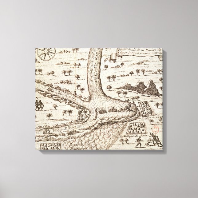 Konfluens i Niger Canvastryck (Framsida)