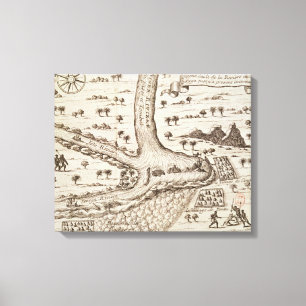 Konfluens i Niger Canvastryck