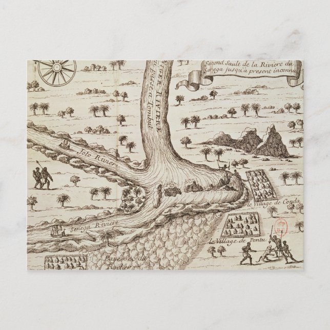 Konfluens i Niger Vykort (Framsida)