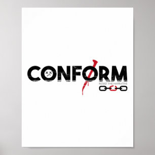 Konforma motstå berättarrösten poster