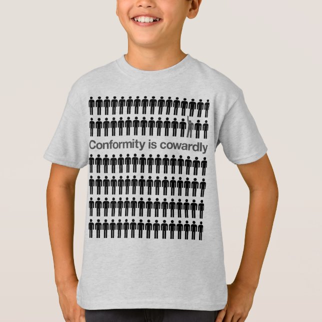 Konformism är den fega skjortan tröja (Framsida)