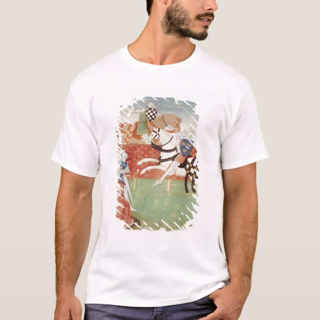 Konfrontation av två riddare för kungen t-shirt (Framsida)