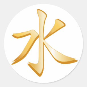 Konfucianism Symbol Sticker Runt Klistermärke