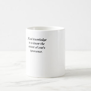 Konfucius citat 13 - Knowledge mugg