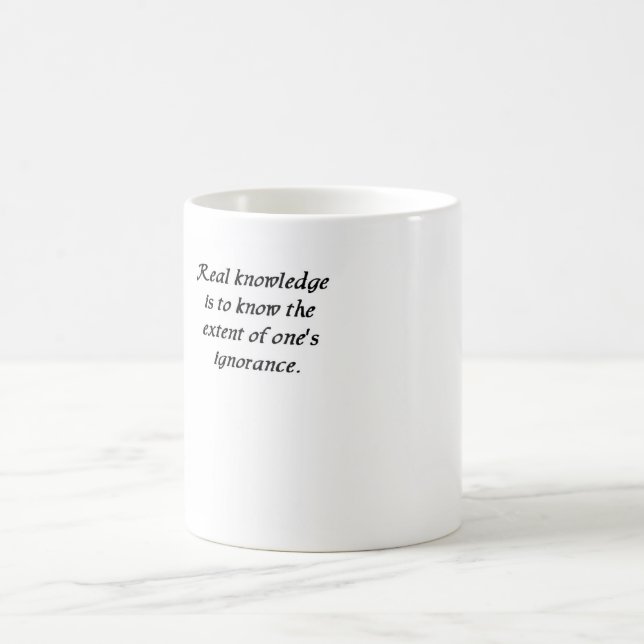 Konfucius citat 13 - Knowledge mugg (Center)