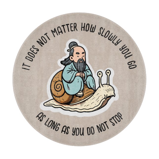 Konfucius och snigel (Framsidan)