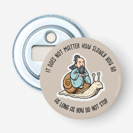 Konfucius och snigel flasköppnare