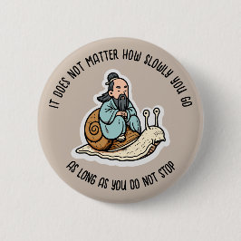 Konfucius och snigel knapp