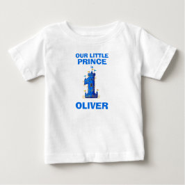 Kong Blått Slott Första Födelsedag T Shirt
