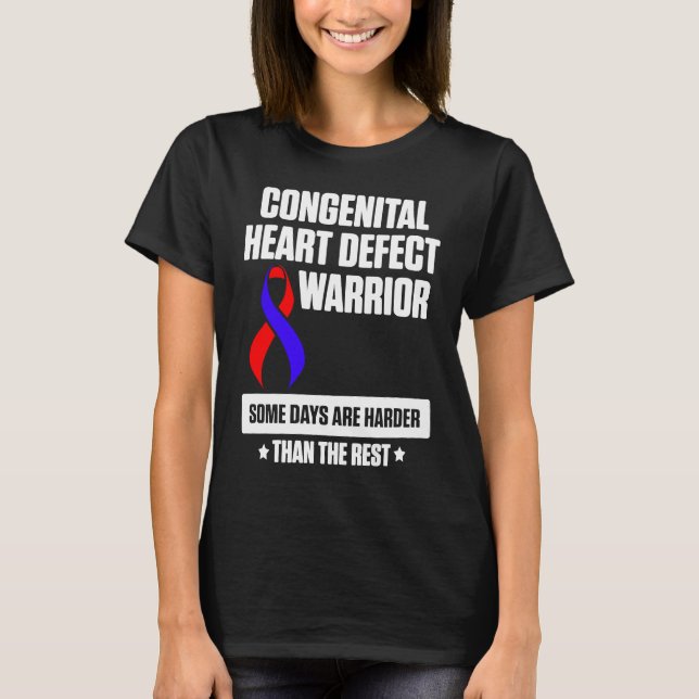 Kongenital hjärtsjukdom defekt Survivor Harder CH T Shirt (Framsida)