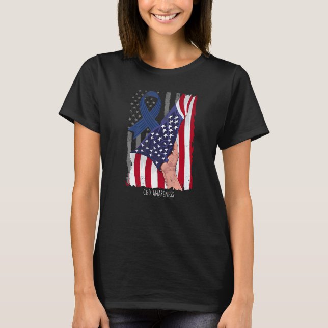 Kongenitala och genetiska sjukdomar amerikansk Fla T Shirt (Framsida)