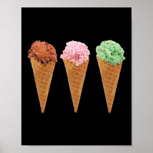 Konger av glasyr och chokladgrädda isar poster