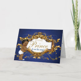 Konglig afrikansk prins gratulationskort kort