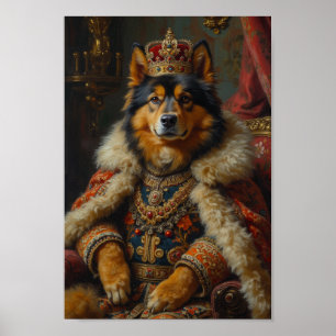 Konglig finsk lapphundsporträtt poster