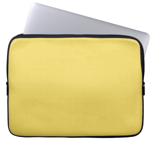Konglig Guld Solid Enfärgad Laptop Fodral (Framsidan)