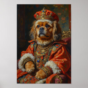 Konglig Lhasa Apso-porträtt Poster