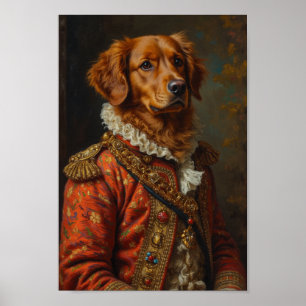 Konglig Nova Scotia Duck Tolling Retriever-porträt Poster