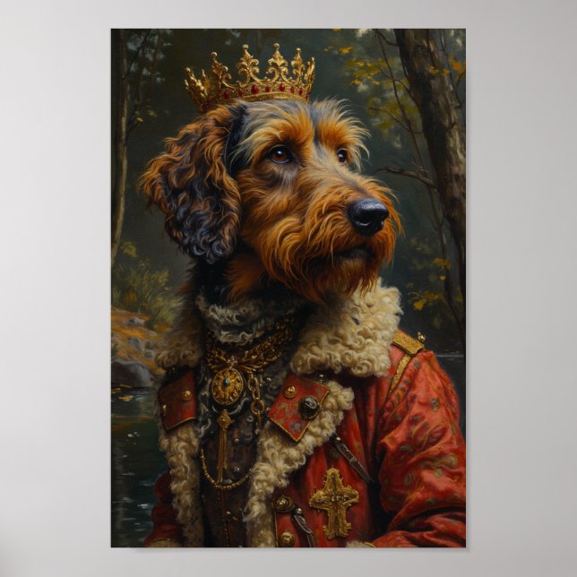 Konglig Otterhound Porträtt Poster (Framsidan)