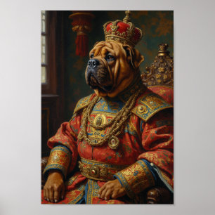 Konglig Shar-Pei-porträtt Poster