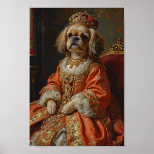 Konglig Shih Tzu-porträtt Poster