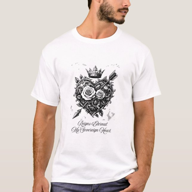 Kongligt Hjärtat T-Shirt (Framsida)