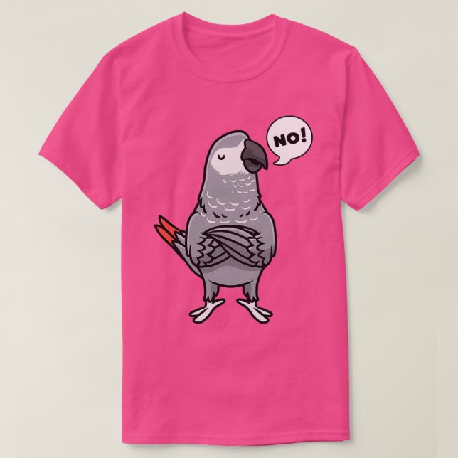 Kongo African Grått Parrot 1 T Shirt (Design framsida)