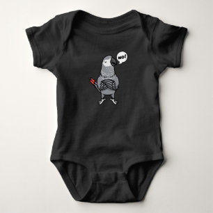 Kongo African Grått Parrot T Shirt