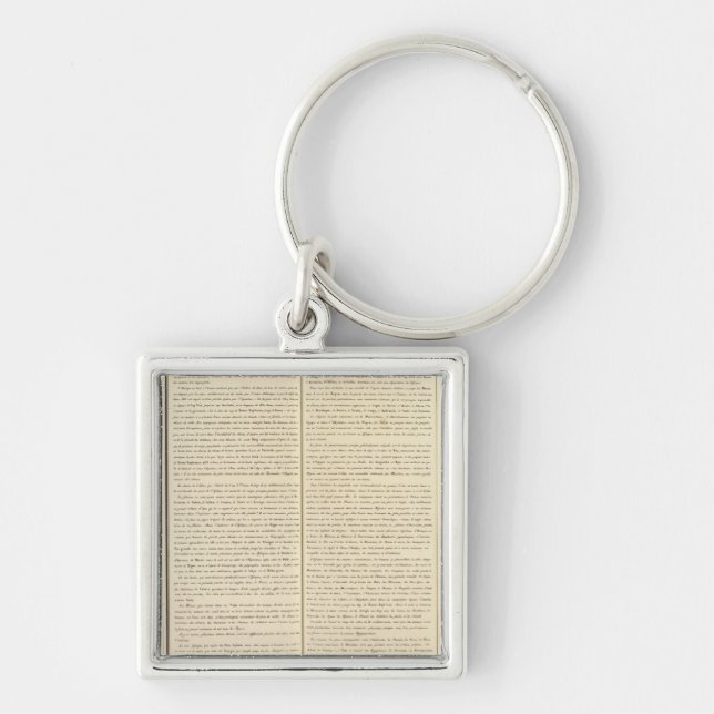 Kongo, Afrika 39 Fyrkantig Silverfärgad Nyckelring (Framsidan)