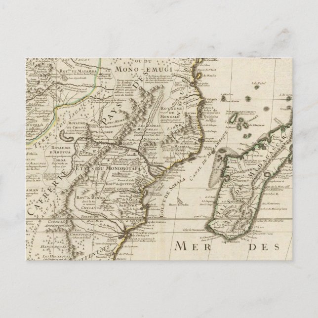 Kongo, Afrika Vykort (Framsida)