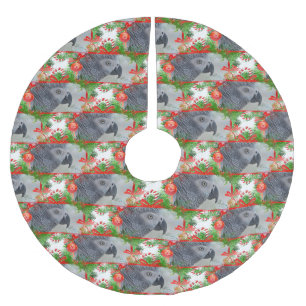 Kongo Afrikas Grått Parrot jul Julgransmatta Borstad Polyester