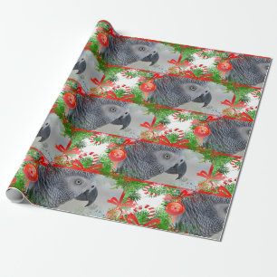 Kongo Afrikas Grått Parrot jul Presentpapper