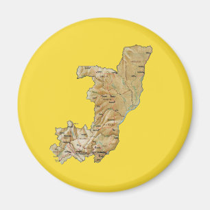 Kongo-Brazzaville kartmagnet Magnet