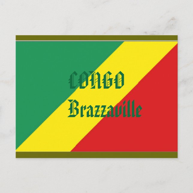 Kongo Brazzaville-vykort Vykort (Framsida)