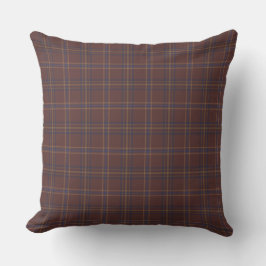 Kongo Brun och Kryddig Mix Plaid Kudde