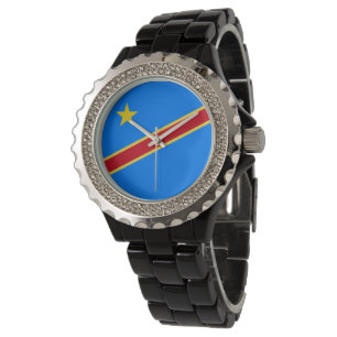 Kongo flagga armbandsur