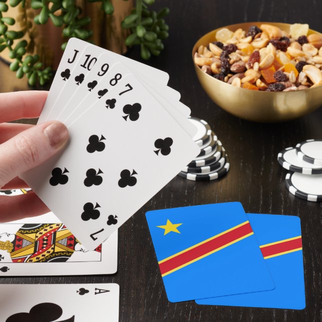 Kongo flagga casinokort (På plats)