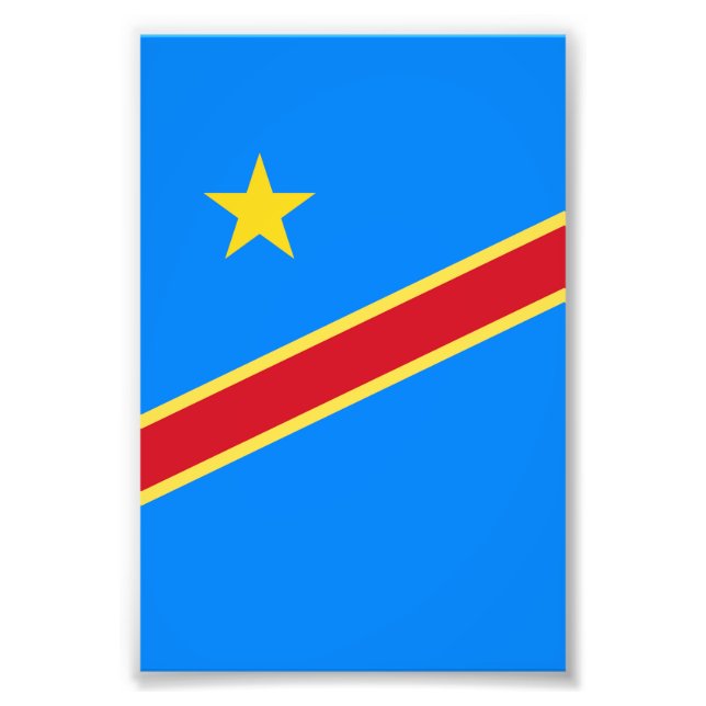 Kongo flagga fototryck (Framsidan)