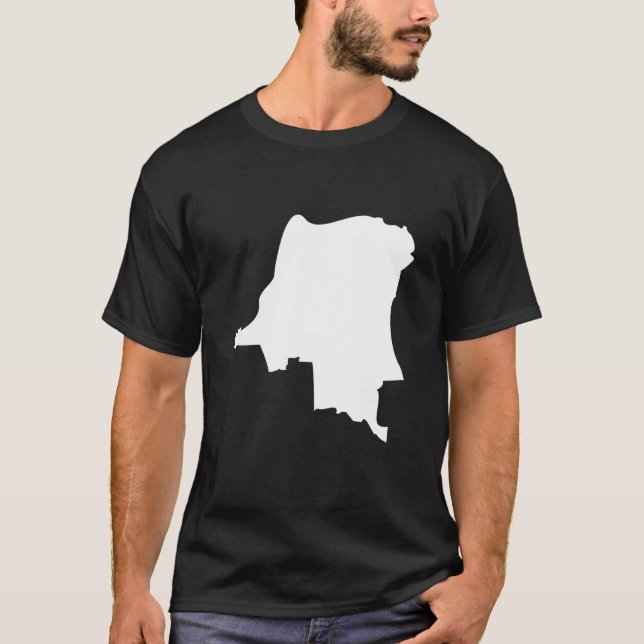 Kongo Flagga Karta - Kongo T Shirt (Framsida)
