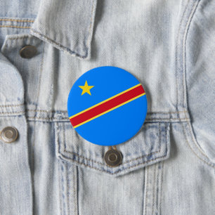 Kongo flagga knapp