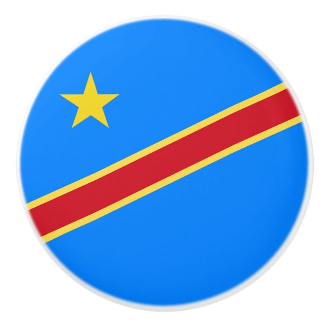 Kongo flagga knopp (Framsidan)