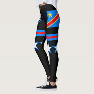 Kongo Flagga Leggings