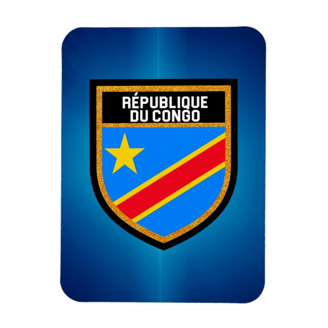 Kongo Flagga Magnet (Vertikal)