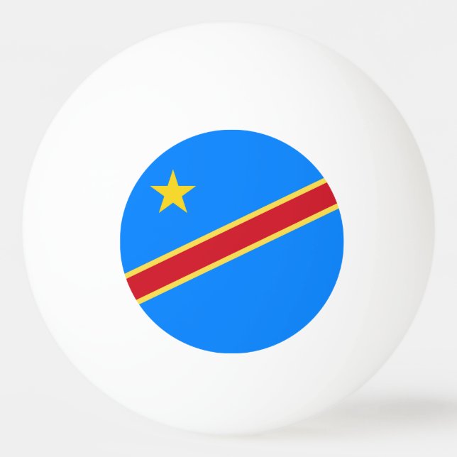 Kongo flagga pingisboll (Framsidan)