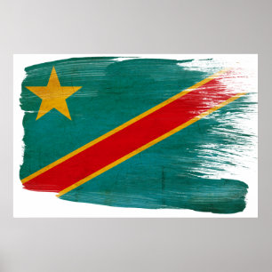 Kongo Flagga Poster