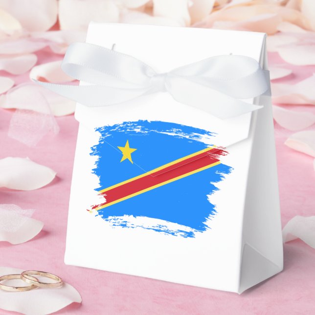 Kongo flagga presentaskar (Bröllop)