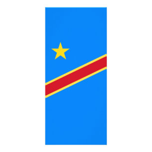 Kongo flagga reklamkort