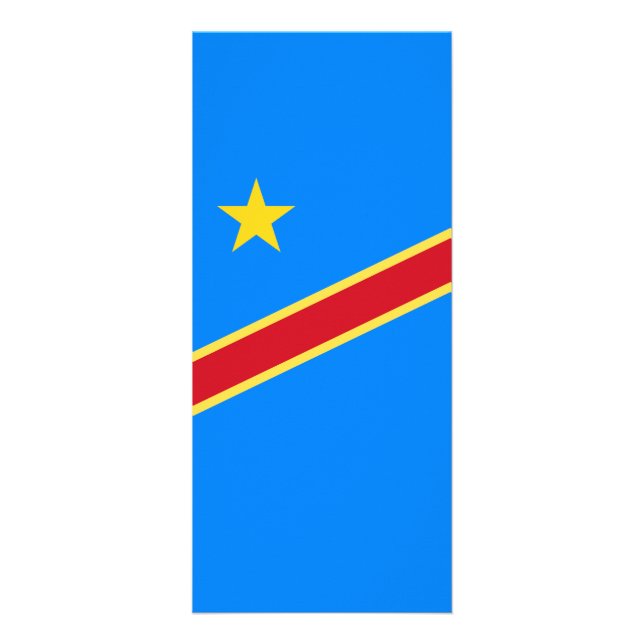 Kongo flagga reklamkort (Framsidan)
