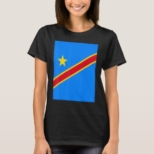 Kongo Flagga Souvenir Heritage Travel T Shirt
