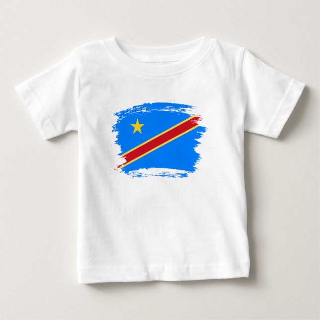 Kongo flagga t shirt (Framsida)
