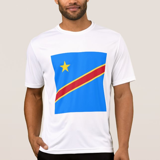 Kongo flagga t shirt (Framsida)